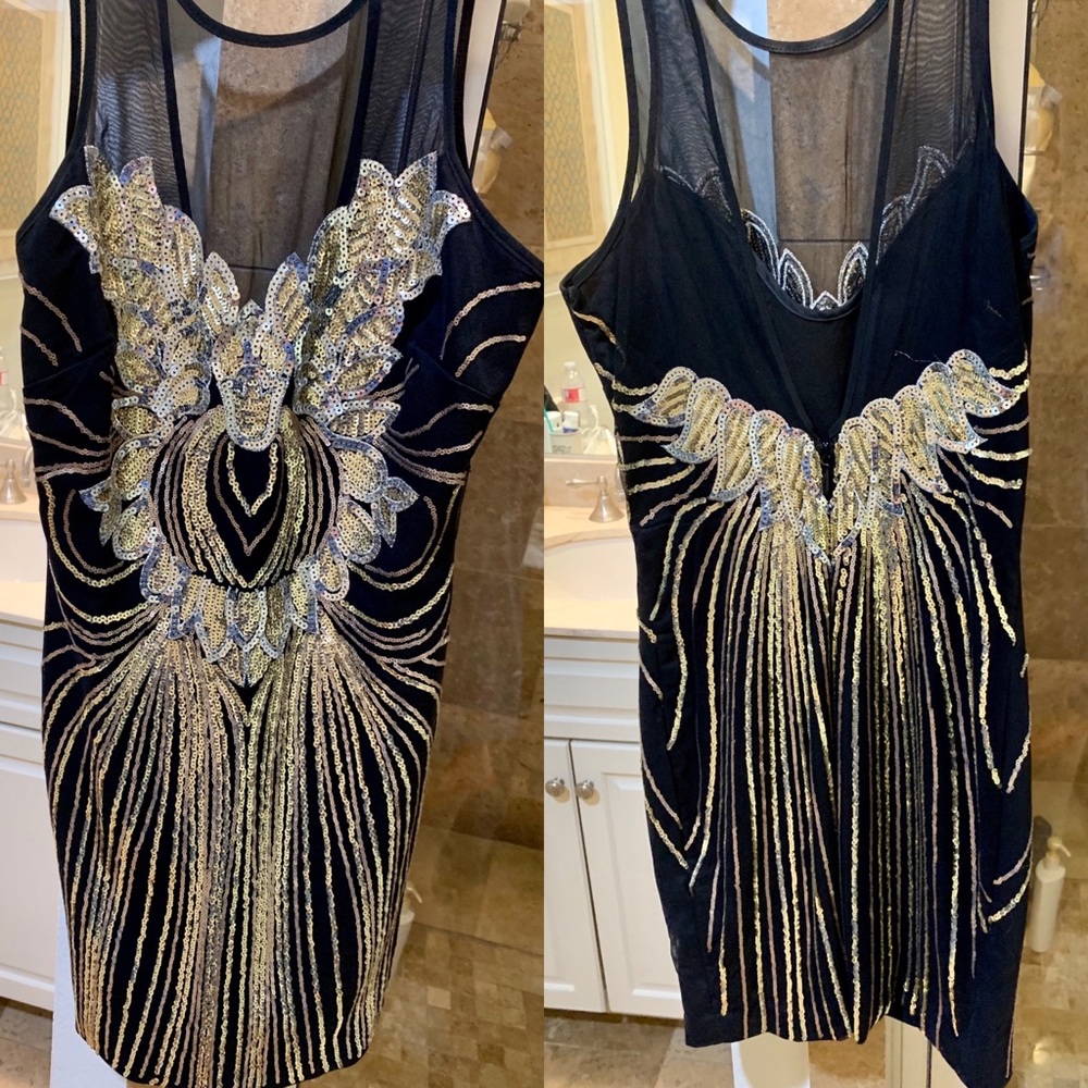 Bebe Sequin Dress